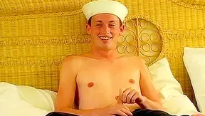 Sailors Sweet Solo Voyage: Teasing Himself with a Wicked Grin – HotGayCast 18+