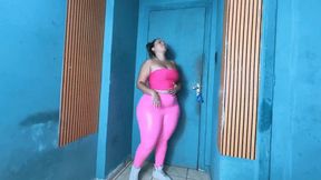 A personal trainer sniffing her student's farts in secret - by Babe and Rosalia Peach - clip 1