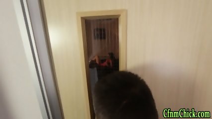 Cfnm domina pulls dick