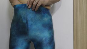 Blue Leggings Masturbation