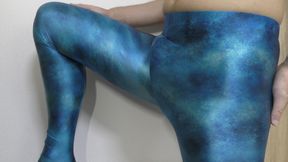 Blue Leggings Masturbation