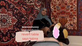 Reverting HUMAN TABLE, White Worthless Cock Recites Kalma