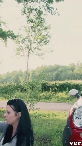 Must-see moment from &quot;GERMAN HORNY MILF SEDUCES GUY AT CAR ACCIDENT OUTDOOR&quot;