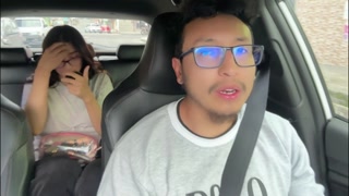 Sexy big ass woman masturbates in Uber, part 1