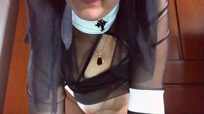 Dirty nun gets punished for her sins