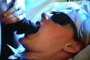 Lusty wife in sunglasses blows me before huge messy facial
