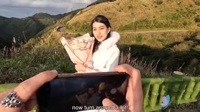 POV Date with Smoking Hot Brunette Babe, Jiaxin