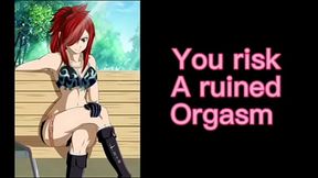 Mistress Erza Scarlet JOI CBT CEI (EXTREME EDGING, DILDO ASS PLAY, CUM EATING, CHASTITY, ORGASM DENIAL, HUMILIATION)