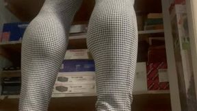 Patterned Pants At Work Home and Relaxing