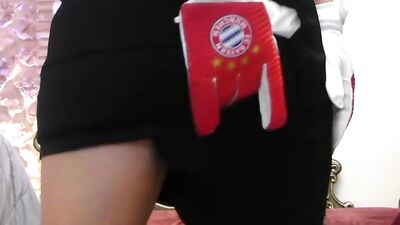 Blond chap is giving his mate a bj after the party