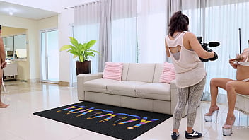 Behind the Scene from Cute young Brazilian Bruna Santos getting fisted by Allan Chocolate before and then intense 3 on 1 with DAP ,DP DPV ,footjob