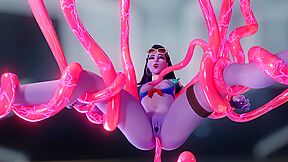 Beauty Widowmaker Getting Fucked By Tentacles