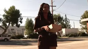 Real black slut gets a intense orgasm