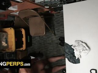 YoungPerps - Bratty Attitude Twink Gets Arsehole Pulverized By HUNG 2 Security Guards