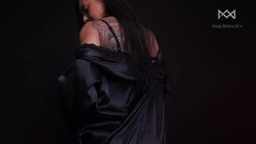 Silk Robe Tease: Just Enough to Make You Want More