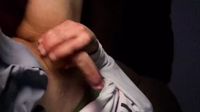 Jerking my cock to blow a load