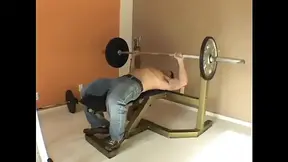 After gym aroused beauty has fun with boyfriends old manhood