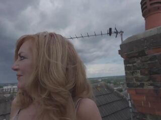 Rooftop Banging with Hot Redhead GILF Andi James