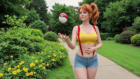 misty and her secret pokemon (ai-generated)