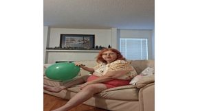 Requested Blow up and Pop Video by Big Beauty Nurse Vicki