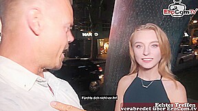german berlin agent pick up young 18yo petite college teen 18+ on street for EroCom Date fuck