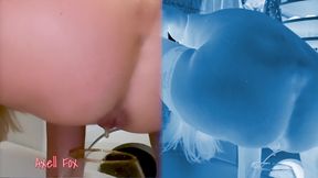 Sperm Drain 8. French MILF Drains Cum in Bathroom! X-ray Design.