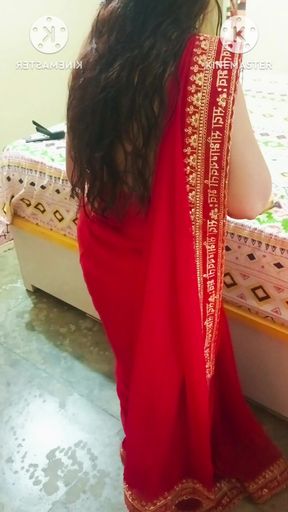 Pankhuri Kunal Shooting in Red Hotel Room