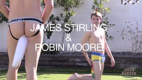 Furry boys bareback in the bedroom