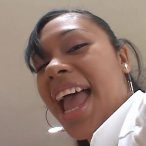 Black bitch vs black monster cock!!!