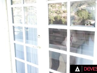 DEVILS FILM - Lulu Chu Makes BFF Katerina Deville To Eat Twat Then Turns It Into Sexy 3some