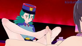 Nurse Joy & Officer Jenny Engage in Intense 3D Anime Sex With Big Boobs Creampie