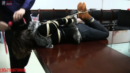 Asian Hogtied In Jacket  Kinky4Ever