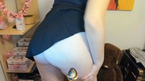 Italian stepmom makes you wank your hard little cock while farting like never before