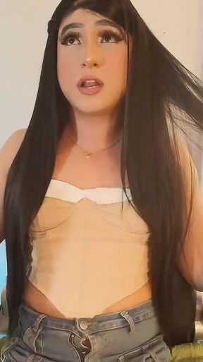 Beautiful Trans with Doll Face