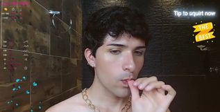 Glutton Eating While Having Sex and Masturbating Naked on Camera