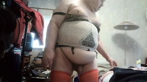 WIENER GIRL - pink girdle wiener play