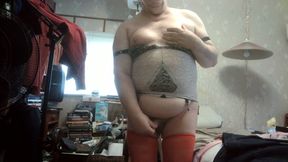 WIENER GIRL - pink girdle wiener play