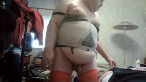 WIENER GIRL - pink girdle wiener play