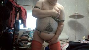 WIENER GIRL - pink girdle wiener play