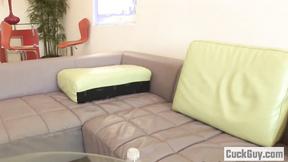 ”Adrian Olson switched her cuckold hubby's meat to a huge black cock”