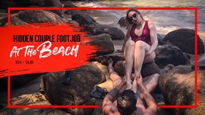 Nara doing hidden footjob on the beach with messy finish - Double Video (720 EN-sub) Footjob - Toejob - Solejob - Foot Fetish - Foot Worship - Cum on Feet