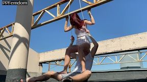 public bdsm humiliation with carefree goddess sofi