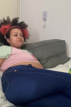 BBW Farting and Burping While I Watch TV