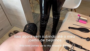 Feminização do corninho me vendo ser arrombada sem foder fazer nada