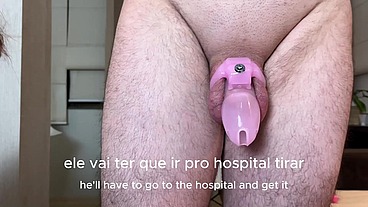 Feminização do corninho me vendo ser arrombada sem foder fazer nada
