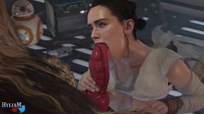 Starwars Chewie Fucking Rey in Stand & Carry Sex Position