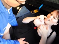 German Amateur Couple Gets Naughty in Public - Car Trunk Blo