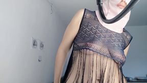 Naughty sexy milf tries on naked clothes. Latina hairy pussy tries on clothes in bed.