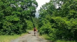Girl in forest
