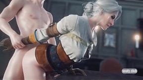 Hot anime chick CirI gets her tight ass&#x1F351; pounded by massive cock&#x1F32D;